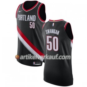 NBA Portland Trail Blazers Trikot Caleb Swanigan 50 Nike 2017-18 Schwarz Swingman - Herren